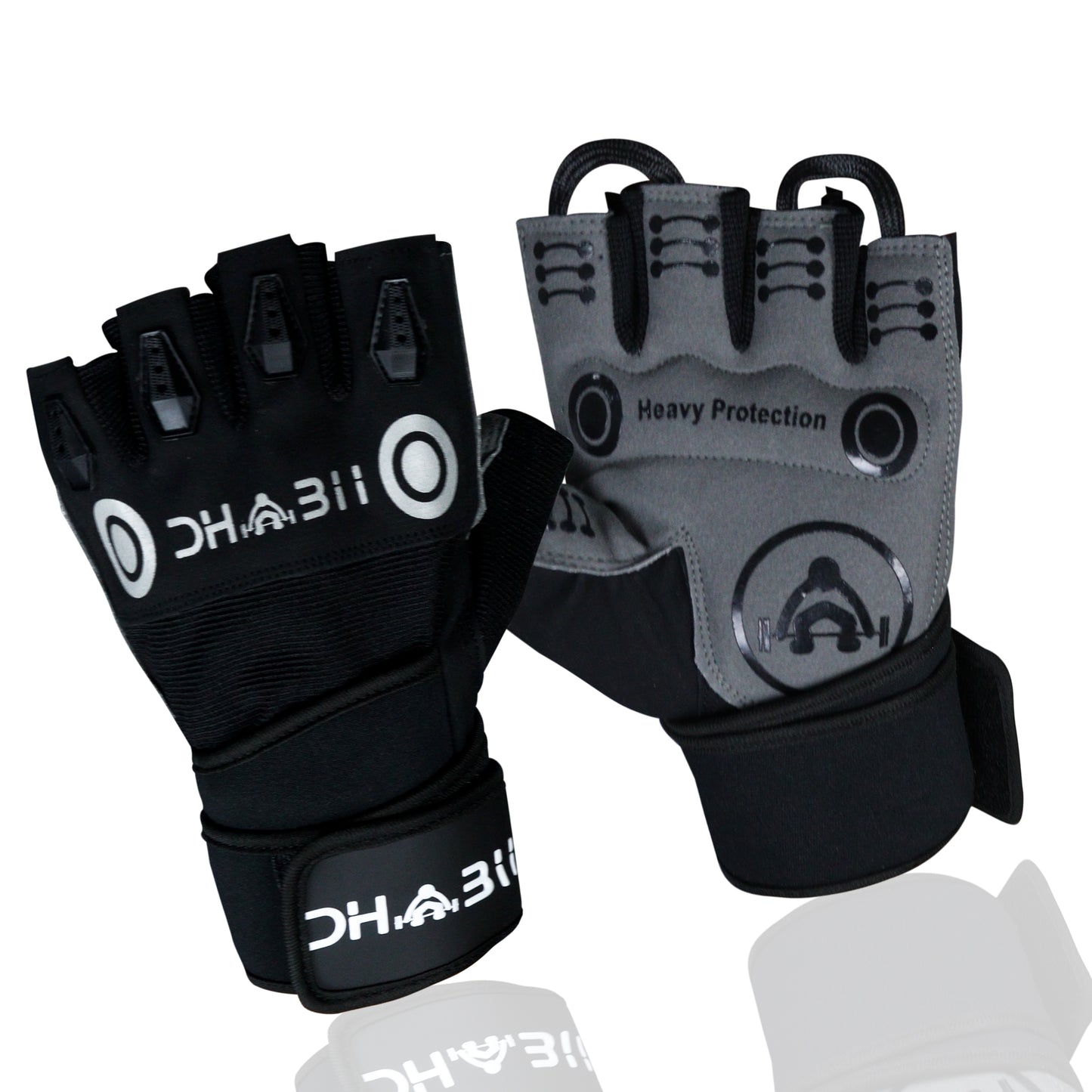 B-Weight Lifting Workout Gloves with Built-in Wrist Wraps for Men and Women, Great for Gym Fitness, Cross Training, Hand Support & Weightlifting