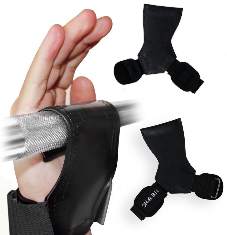 I-DHABII lifting rubber grips or versa grips - thick neoprene wrist support and used heavy rubber material for maximum grip Versa Gripps