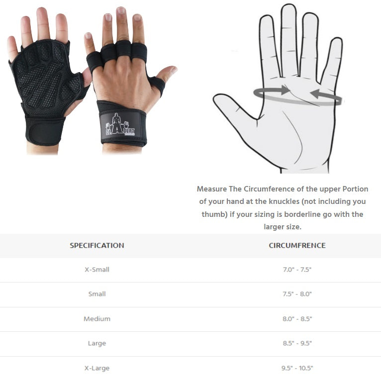 D-Dhabii Ventilated Silicone Workout Glove With Wrist Wrap