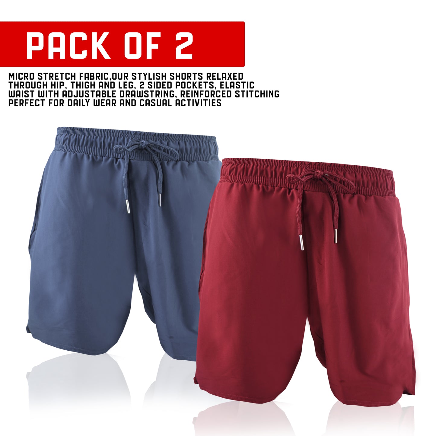 S-Dhabii Shorts Pack Of 2