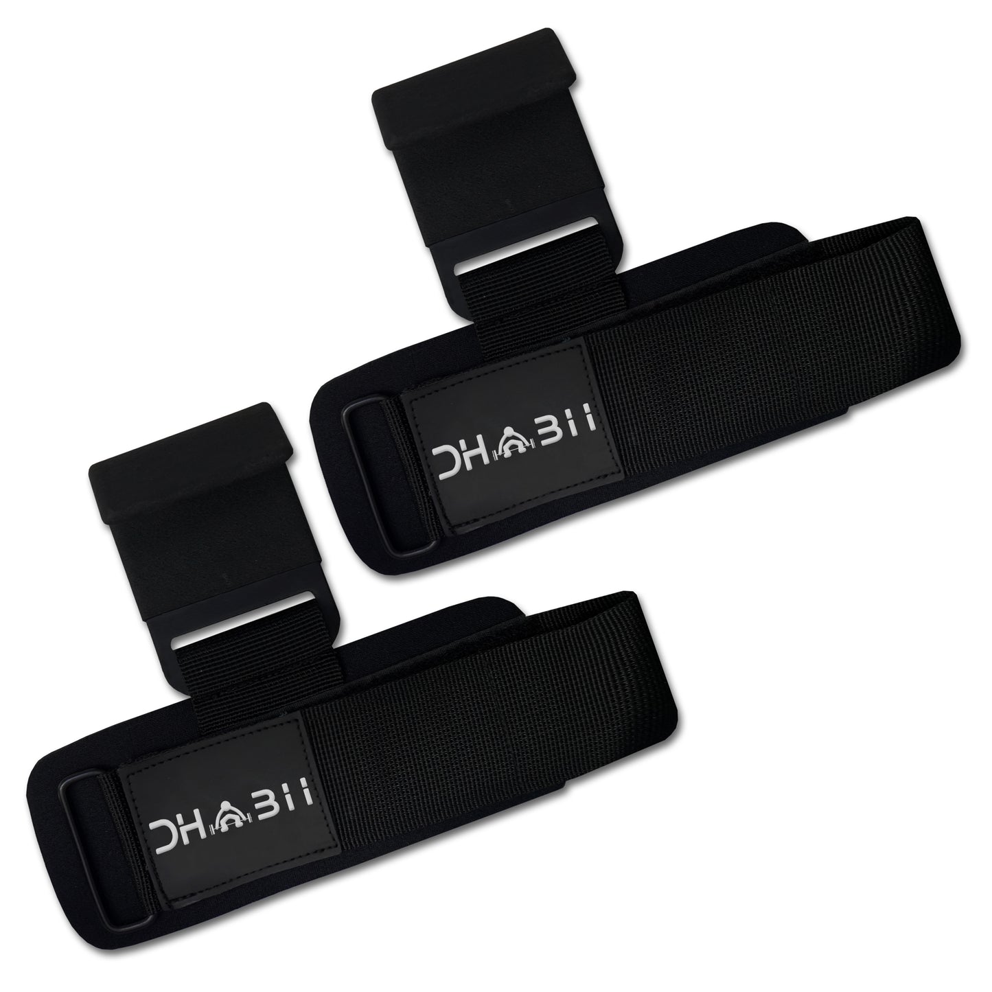 G-DHABII Weightlifting Hooks - HD Steel Hooks with Neoprene Wrist Support for Improved Stability and Comfort, Perfect liftingstraps