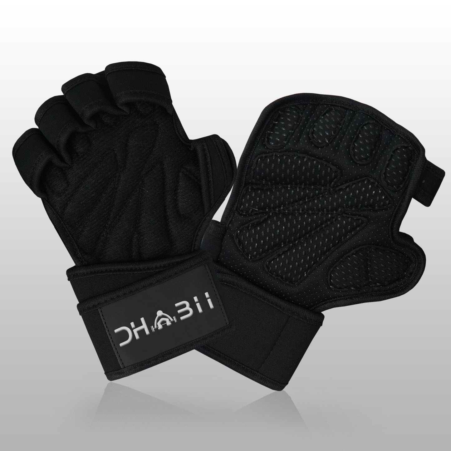A. DHABII Super Grip Weightlifting Workout Gloves With Wrist Wrap