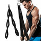 Tricep rope cable attachment for gym and home workouts, exercise rope with 6 anti-slip handles, suitable for strength training, lifting, calisthenics, and general fitness