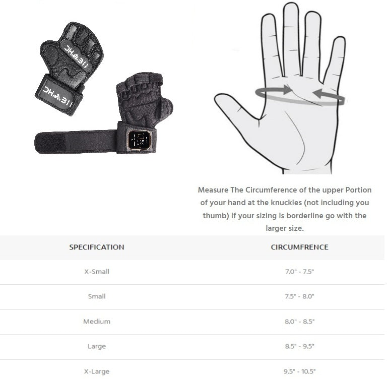 Dhabii Men's Lifting Sports Gloves - 2.5mm Neoprene & Rubber, Smart Watch Compatible, Ventilated Design, Super Grip, Hand Support & Wrist Protection, Neoprene Wrist Support, Gym, Olympic Lifts Snatches Push Jerks