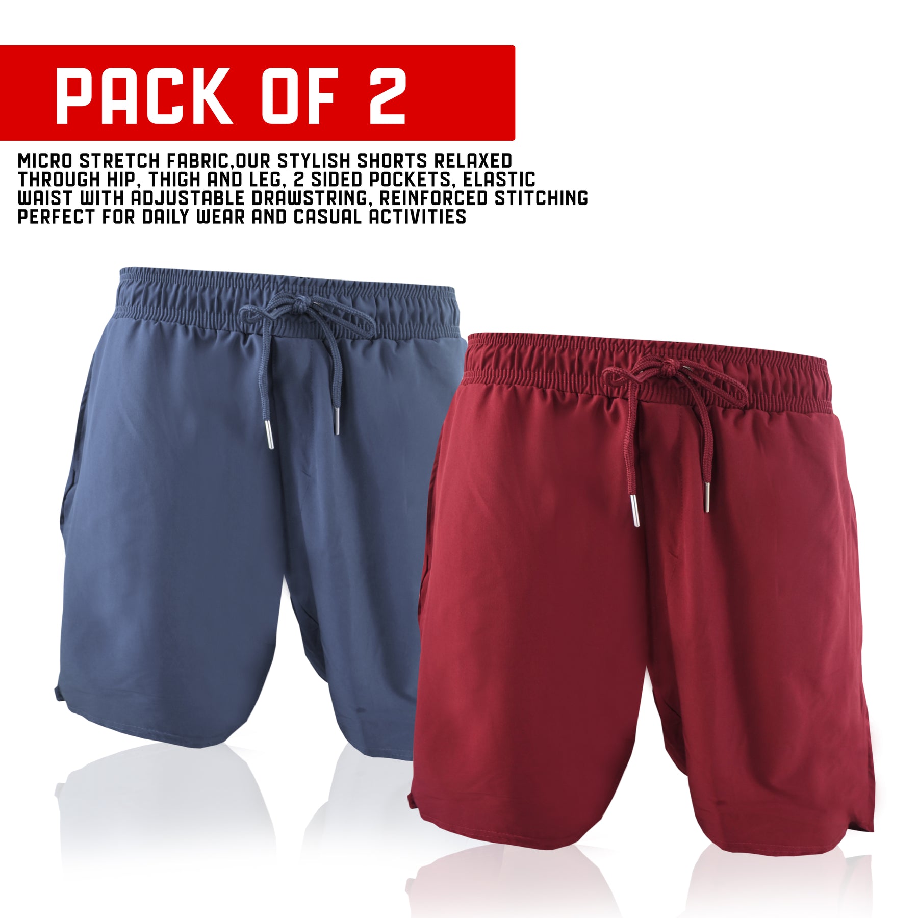 8-Dhabii Shorts Pack Of 2